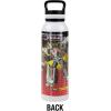 imageTransformers OFFICIAL Bumblebee Black 24 oz Insulated Canteen Water Bottle Leak Resistant Vacuum Insulated Stainless Steel with Loop CapWHEELJACK WHITE