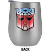 imageTransformers OFFICIAL Vintage Autobot Logo 12 oz Stemless Tumbler Stainless Steel Travel CupLake TumblerInsulated with Leak Resistant SlideLock LidVINTAGE AB LOGO