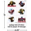 imageUnique Transformers Temporary Tattoos  Assorted Designs 24 Pcs