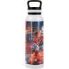imageTransformers OFFICIAL Box Art Black 24 oz Insulated Canteen Water Bottle Leak Resistant Vacuum Insulated Stainless Steel with Loop CapBOX ART WHITE