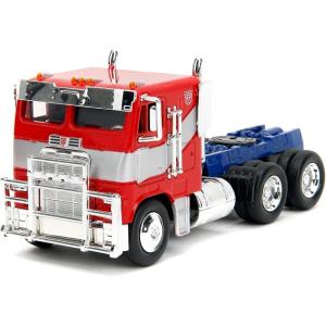 imageJada Transformers Rise of The Beast 132 Optimus Prime wRobot On Chassis DieCast Car Toys for Kids and Adults