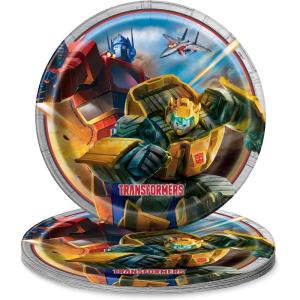 imageRound Dinner Paper Plates  9 Transformers 8 Pcs