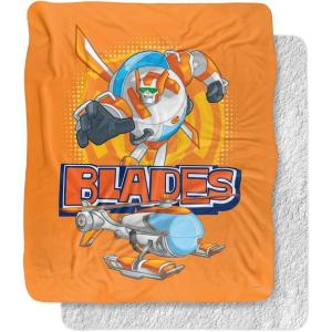 imageTransformers Blades Silky Touch Sherpa Back Super Soft Throw BlanketBlades