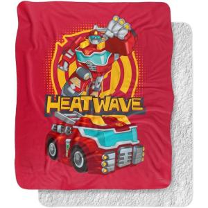 imageTransformers Blades Silky Touch Sherpa Back Super Soft Throw BlanketHeatwave