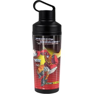 imageTransformers OFFICIAL Bumblebee 18 oz Insulated Water Bottle Leak Resistant Vacuum Insulated Stainless Steel with 2in1 Loop CapHOT ROD BLACK
