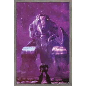 imageTrends International Hasbro Transformers  Grimlock Wall Poster 14725 x 22375 Barnwood Framed VersionBarnwood Framed Version