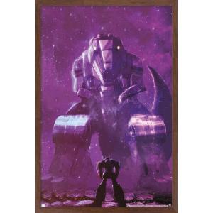 imageTrends International Hasbro Transformers  Grimlock Wall Poster 14725 x 22375 Barnwood Framed VersionMahogany Framed Version