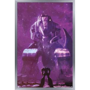 imageTrends International Hasbro Transformers  Grimlock Wall Poster 14725 x 22375 Barnwood Framed VersionSilver Framed Version