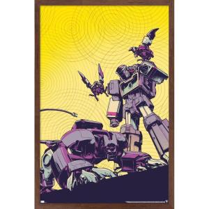 imageTrends International Hasbro Transformers  Soundwave Wall Poster 14725 x 22375 Barnwood Framed VersionMahogany Framed Version
