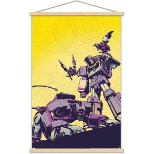imageTrends International Hasbro Transformers  Soundwave Wall Poster 14725 x 22375 Barnwood Framed VersionPremium Print and Beechwood Hanger Bundle