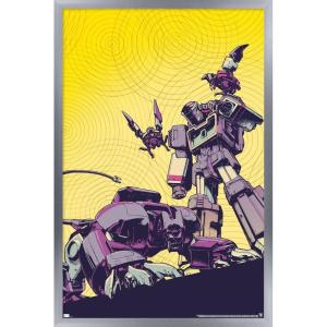 imageTrends International Hasbro Transformers  Soundwave Wall Poster 14725 x 22375 Barnwood Framed VersionSilver Framed Version