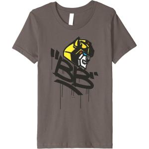 imageKids Transformers Classic BB Bumblebee Graffiti Face Portrait Premium TShirt