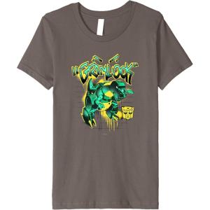 imageKids Transformers Grimlock Dripping Graffiti Wall Retro Portrait Premium TShirt