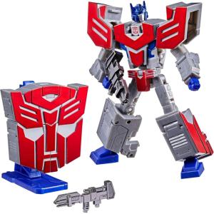 imageTransformers Icons Optimus Prime 675Inch Voyager Class Action Figure that Converts to Autobot Logo Symbol Display Stand Robot Toys for Ages 8