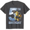 imageTransformers Bumblebee 5th Birthday Vintage TShirt SmallDark Heather Grey