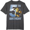 imageTransformers Bumblebee 5th Birthday Vintage TShirt SmallDark Heather Grey