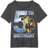 imageTransformers Bumblebee 5th Birthday Vintage TShirt SmallDark Heather Grey