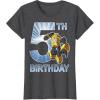 imageTransformers Bumblebee 5th Birthday Vintage TShirt SmallDark Heather Grey