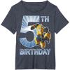 imageTransformers Bumblebee 5th Birthday Vintage TShirt SmallHeather Blue