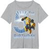 imageTransformers Bumblebee 5th Birthday Vintage TShirt SmallHeather Grey