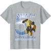 imageTransformers Bumblebee 5th Birthday Vintage TShirt SmallHeather Grey