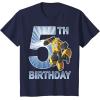 imageTransformers Bumblebee 5th Birthday Vintage TShirt SmallNavy Blue