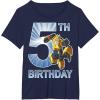 imageTransformers Bumblebee 5th Birthday Vintage TShirt SmallNavy Blue
