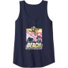 imageTransformers Bumblebee Surfing Lifes A Beach Portrait Tank TopNavy Blue