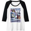imageTransformers Decepticons Cut Up Panels Raglan Baseball TeeBlackWhite