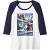 imageTransformers Decepticons Cut Up Panels Raglan Baseball TeeNavy BlueWhite