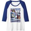 imageTransformers Decepticons Cut Up Panels Raglan Baseball TeeRoyal BlueWhite