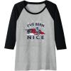 imageTransformers Ive Been Nice Optimus Prime Portrait Raglan Baseball TeeBlackAthletic Heather