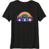 imageTransformers Pride Rainbow Faces Premium TriBlend TShirtBlack