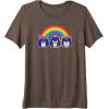 imageTransformers Pride Rainbow Faces Premium TriBlend TShirtBrown
