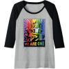 imageTransformers Pride Rainbow Optimus Prime We are One Raglan Baseball TeeBlackAthletic Heather