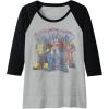 imageTransformers Retro Distressed Kanji Autobots Group Poster Raglan Baseball TeeBlackAthletic Heather