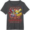 imageTransformers Rock N Roll Out Tour Heavy Metal Poster TShirtDark Heather Grey