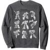 imageTransformers Autobots Textbook Sketches Stack SweatshirtDark Heather Grey