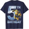 imageTransformers Bumblebee 5th Birthday Vintage TShirt SmallNavy Blue