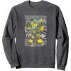 imageTransformers Bumblebee Doodled Background SweatshirtDark Heather Grey
