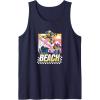imageTransformers Bumblebee Surfing Lifes A Beach Portrait Tank TopNavy Blue