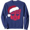 imageTransformers Christmas Autobots Santa Hat Logo SweatshirtNavy Blue