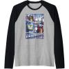 imageTransformers Decepticons Cut Up Panels Raglan Baseball TeeBlackAthletic Heather
