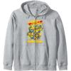 imageTransformers Fathers Day Bumblebee My Dad Is Brave Zip HoodieHeather Grey