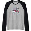 imageTransformers Ive Been Nice Optimus Prime Portrait Raglan Baseball TeeBlackAthletic Heather