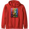 imageTransformers Pride Rainbow Optimus Prime We Are One Zip HoodieRed