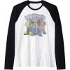 imageTransformers Retro Distressed Kanji Autobots Group Poster Raglan Baseball TeeBlackWhite