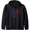 imageTransformers War For Cybertron Holographic Split Logo Zip HoodieBlack