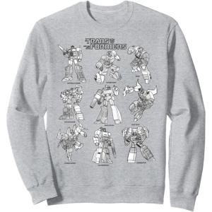 imageTransformers Autobots Textbook Sketches Stack SweatshirtHeather Grey