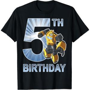 imageTransformers Bumblebee 5th Birthday Vintage TShirt SmallBlack